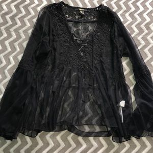 NWOT see through fabric